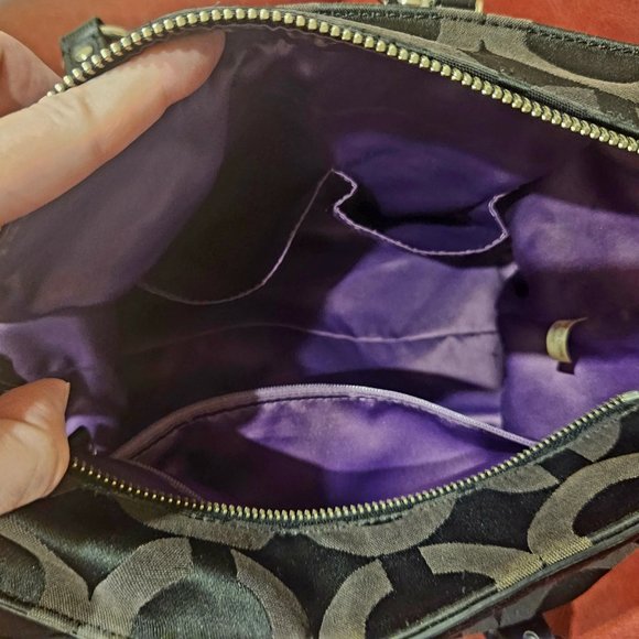 Black Coach Purse E1394-19404M - Picture 7 of 8